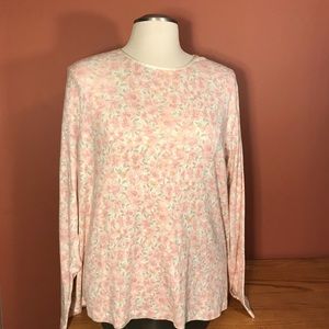 Women’s cotton floral print tee shirt, size 3X
